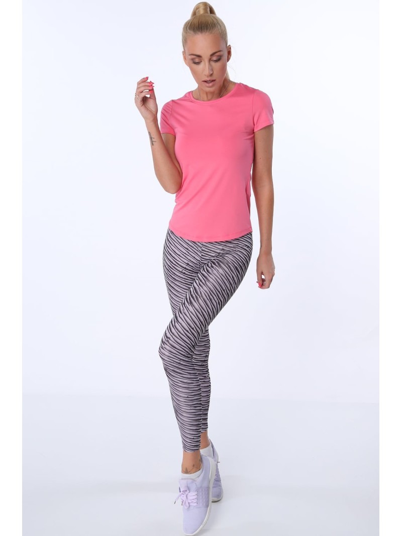 Sportleggings mit Mustern, blassrosa MR15285 – Online-Shop – Boutique